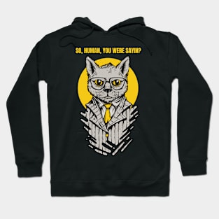 Cool Cat Art Hoodie